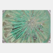 Luxe Glas Kerst Ornamenten Juwelen Rijk Inpakpapier Vel (Voorkant)