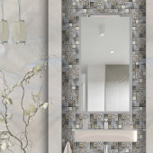 Luxe Glas, Shell & Metaal Geometrische N2 Tegeltje