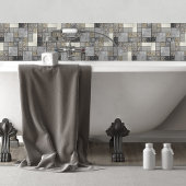 Luxe Glas, Shell & Metaal Geometrische N3 Tegeltje