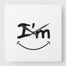 luxe glimlach muur klok