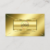 Luxe Glimmerig Goud met Logo Professional Visitekaartje (Voorkant)