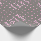 Luxe glinsterende stippen cadeaupapier (Hoek)
