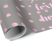 Luxe glinsterende stippen cadeaupapier (Rol Hoek)