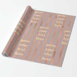 Luxe glinsterende strepen cadeaupapier