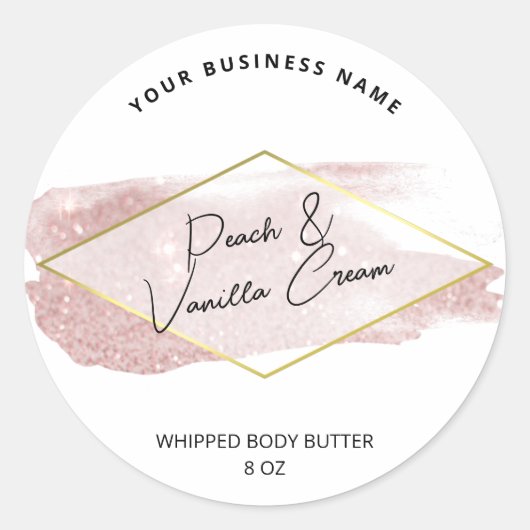 Luxe Glitter Body Butter Product Labels (Voorkant)