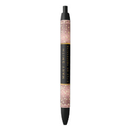 Luxe Glitter Gold Pink Stars Blauwe Inkt Pen