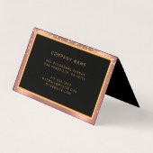 Luxe Glitter Gold Pink Stars Visitekaartje (Achterkant)