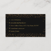 Luxe Glitter Gold Visitekaartje (Achterkant)