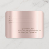 Luxe Glitter Lotus, Confetti, Roos Gold Kortingskaartje (Achterkant)