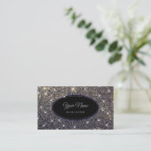 Luxe glitter Luminous Stars Elegant Visitekaartje (Staand voorkant)