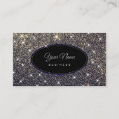 Luxe glitter Luminous Stars Elegant Visitekaartje (Voorkant)