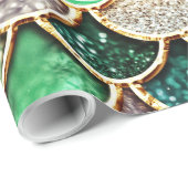 Luxe Glitter Mermaid Scales - Multicolor Cadeaupapier (Rol Hoek)