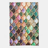 Luxe Glitter Mermaid Scales - Multicolor Theedoek (Verticaal)