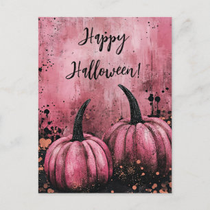Luxe Glitter Pompoenen Halloween Wenskaart Briefkaart