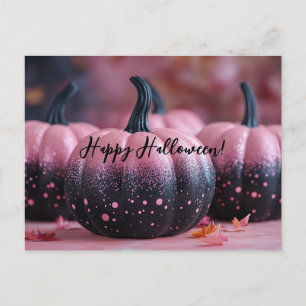 Luxe Glitter Pompoenen Halloween Wenskaart Briefkaart