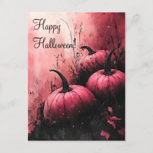Luxe Glitter Pompoenen Halloween Wenskaart Briefkaart