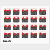 Luxe Glitter Rode Strik Sticker voor elke leeftijd (Vel)