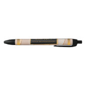 Luxe Glitter Roos Gold Blue Ink Pen (Bodem)