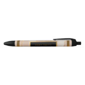 Luxe Glitter Roos Gold Blue Ink Pen (Bovenkant)