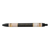 Luxe Glitter Roos Gold Blue Ink Pen (Voorkant)