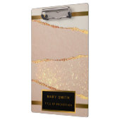 Luxe Glitter Roos Gold Klembord (Links)