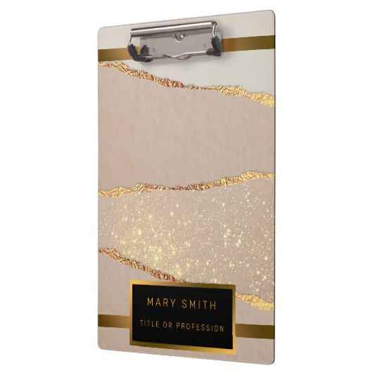 Luxe Glitter Roos Gold Klembord (Links)