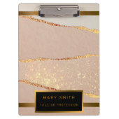 Luxe Glitter Roos Gold Klembord (Voorkant)