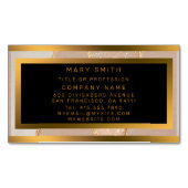 Luxe Glitter Roos Gold Magnetisch Visitekaartje (Voorkant)