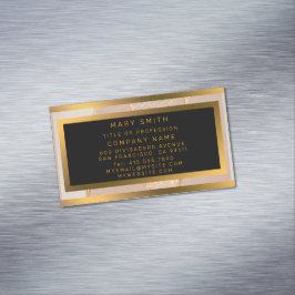 Luxe Glitter Roos Gold Magnetisch Visitekaartje