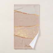 Luxe Glitter Roos Gold past zich aan Bad Handdoek (Handdoek)