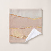 Luxe Glitter Roos Gold past zich aan Bad Handdoek (Wasdoekje)