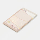 Luxe Glitter Roos Gold Post-it® Notes (Schuin)