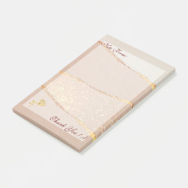 Luxe Glitter Roos Gold Post-it® Notes