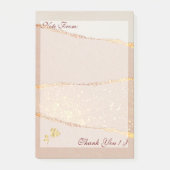 Luxe Glitter Roos Gold Post-it® Notes (Voorkant)