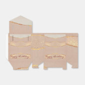 Luxe Glitter Roze Goud Bedankdoosjes (Uitgevouwen)