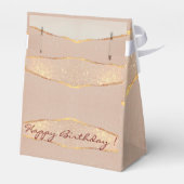 Luxe Glitter Roze Goud Bedankdoosjes (Achterkant)