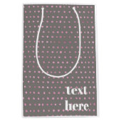 Luxe glitter stippen medium cadeauzakje (Voorkant)