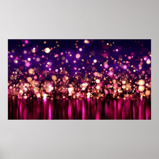 Luxe glitterachtergrond met gloed. poster (Voorkant)