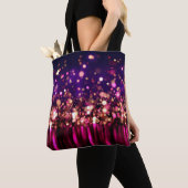 Luxe glitterachtergrond met gloed. tote bag (Dichtbij)