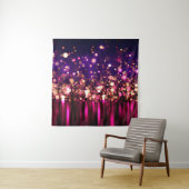 Luxe glitterachtergrond met gloed. wandkleed (In situ)