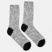 Luxe Glitterend Zilver Grijs Glitters Sokken (Rechts)