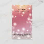 Luxe glitterie mousserende vlinderwand wink visitekaartje (Achterkant)