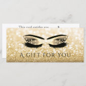 Luxe glittery gold lashes & wenkbrauwen (Voorkant / Achterkant)