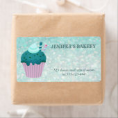 Luxe glittery homemade cupcakes en snoepjes etiket (Insitu)