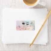 Luxe glittery wink lash-uitbreidingsschoner etiket (Insitu)