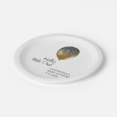 Luxe Gold Baby Shower Balloon Papieren Bordje (Gekanteld)