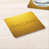 Luxe Gold Believe Onderzetter Set (Schuin)