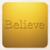 Luxe Gold Believe Onderzetter Set (Voorkant)