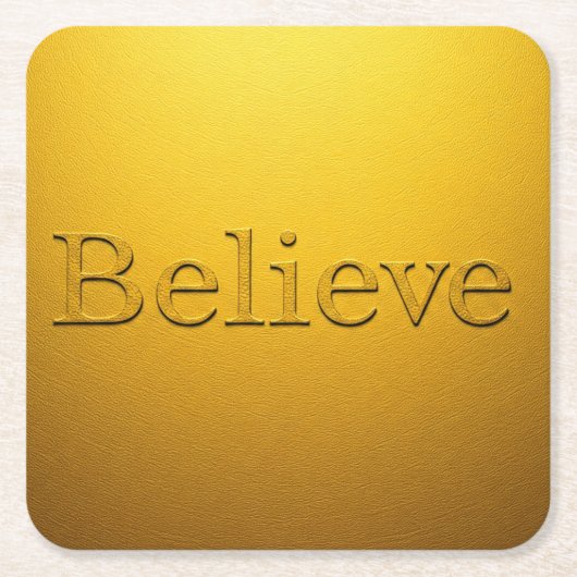 Luxe Gold Believe Onderzetter Set (Voorkant)