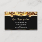 Luxe Gold Black Deluxe Golden met Logo Visitekaartje (Achterkant)